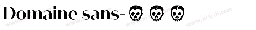 Domaine sans字体转换 Domaine sans字体转换